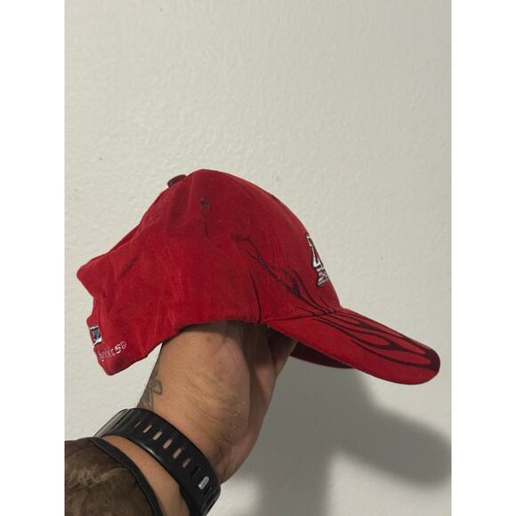 High-quality AMSOIL Racing Cap with flame graphics and full embroidered logos. - Picture 2 of 5